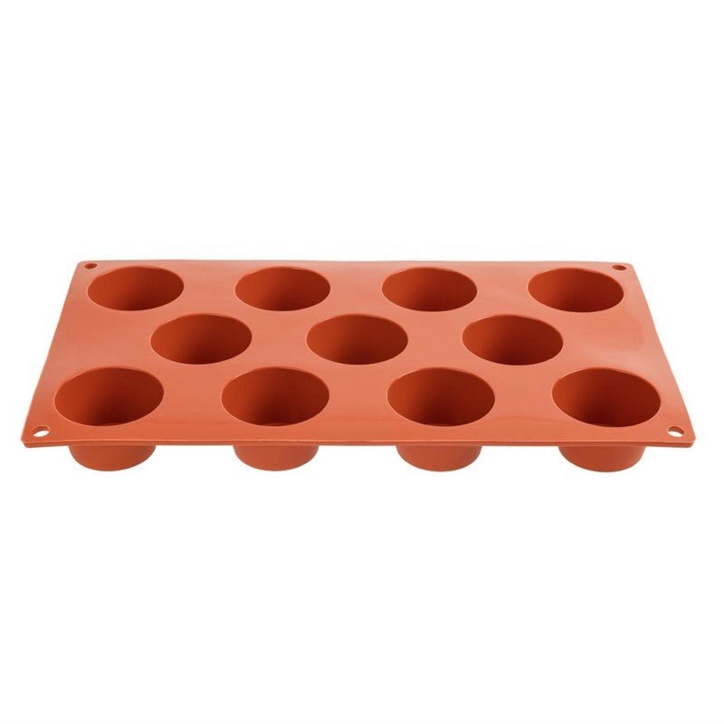 Bakvorm 11 mini muffins - Ø50x28mm - Rood - Van Erkel Winkelmaterialen