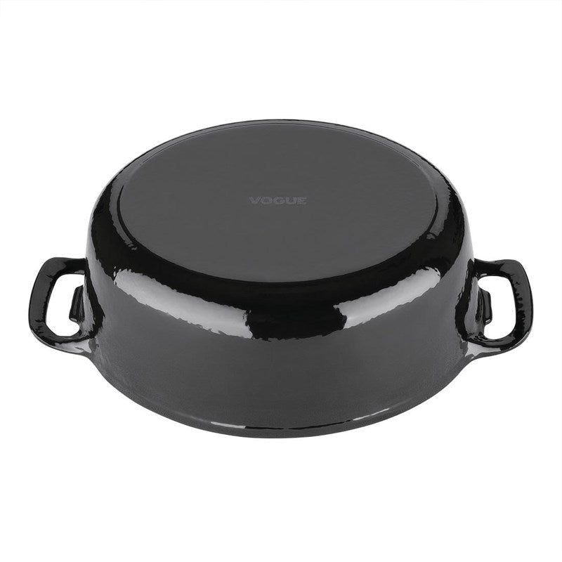 Braadpan ovaal (6L) - 125x230x305mm - Zwart - Van Erkel Winkelmaterialen
