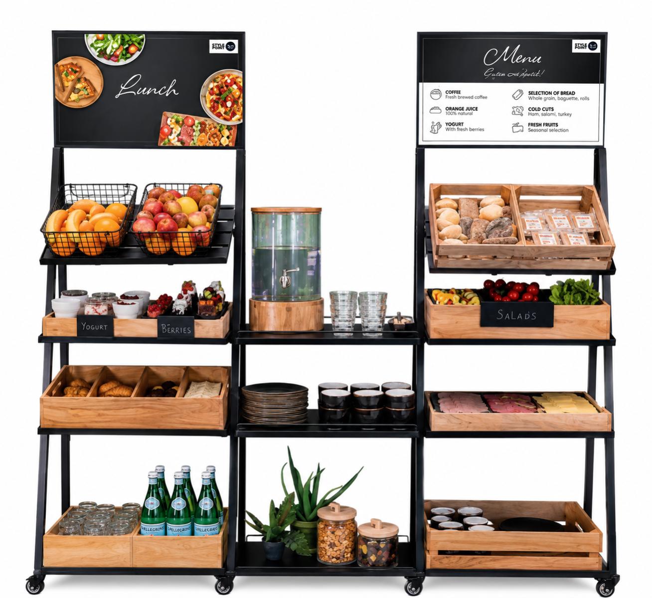 Buffet display kast - Van Erkel Winkelmaterialen