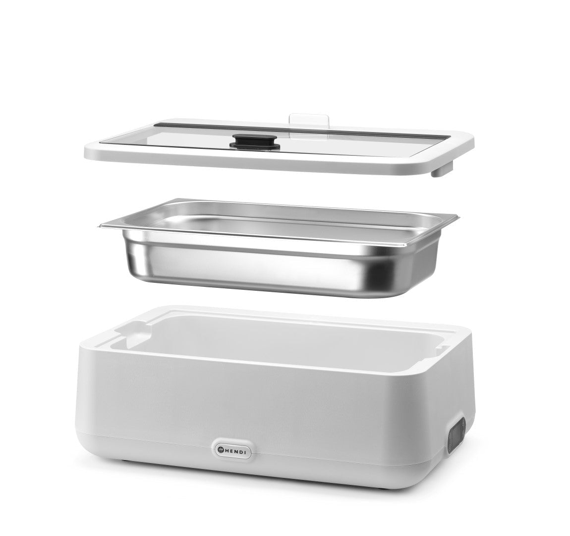 Chafing Dish UNIQ - 607x402x245mm - Wit - Van Erkel Winkelmaterialen