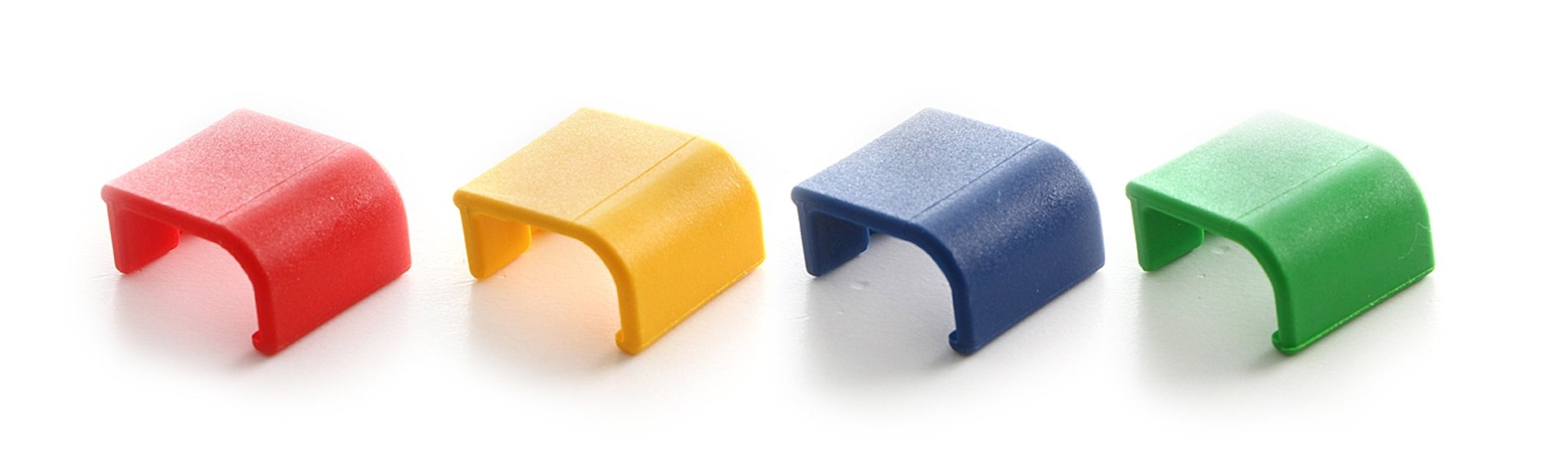 Deksel clips t.b.v. voorraadbak (12st) - Rood - Van Erkel Winkelmaterialen