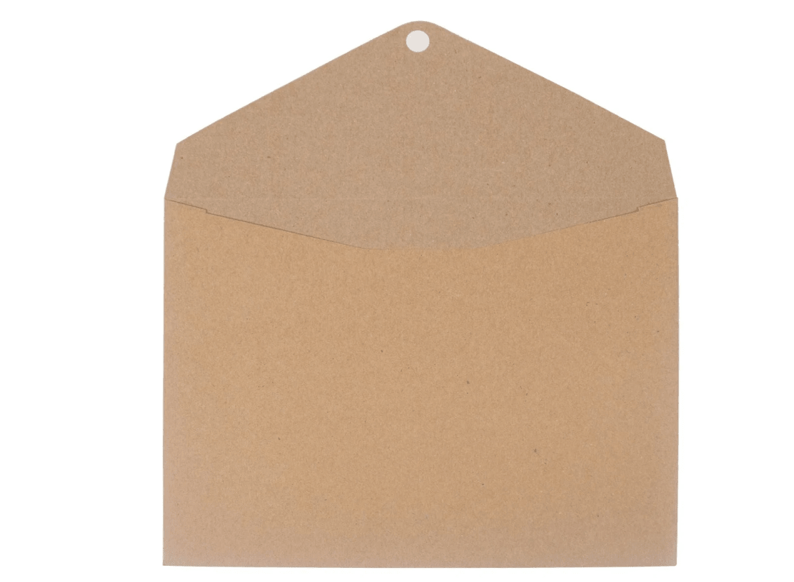 Enveloppen kraft bruin - 220x160mm + klep - Bruin - Van Erkel Winkelmaterialen