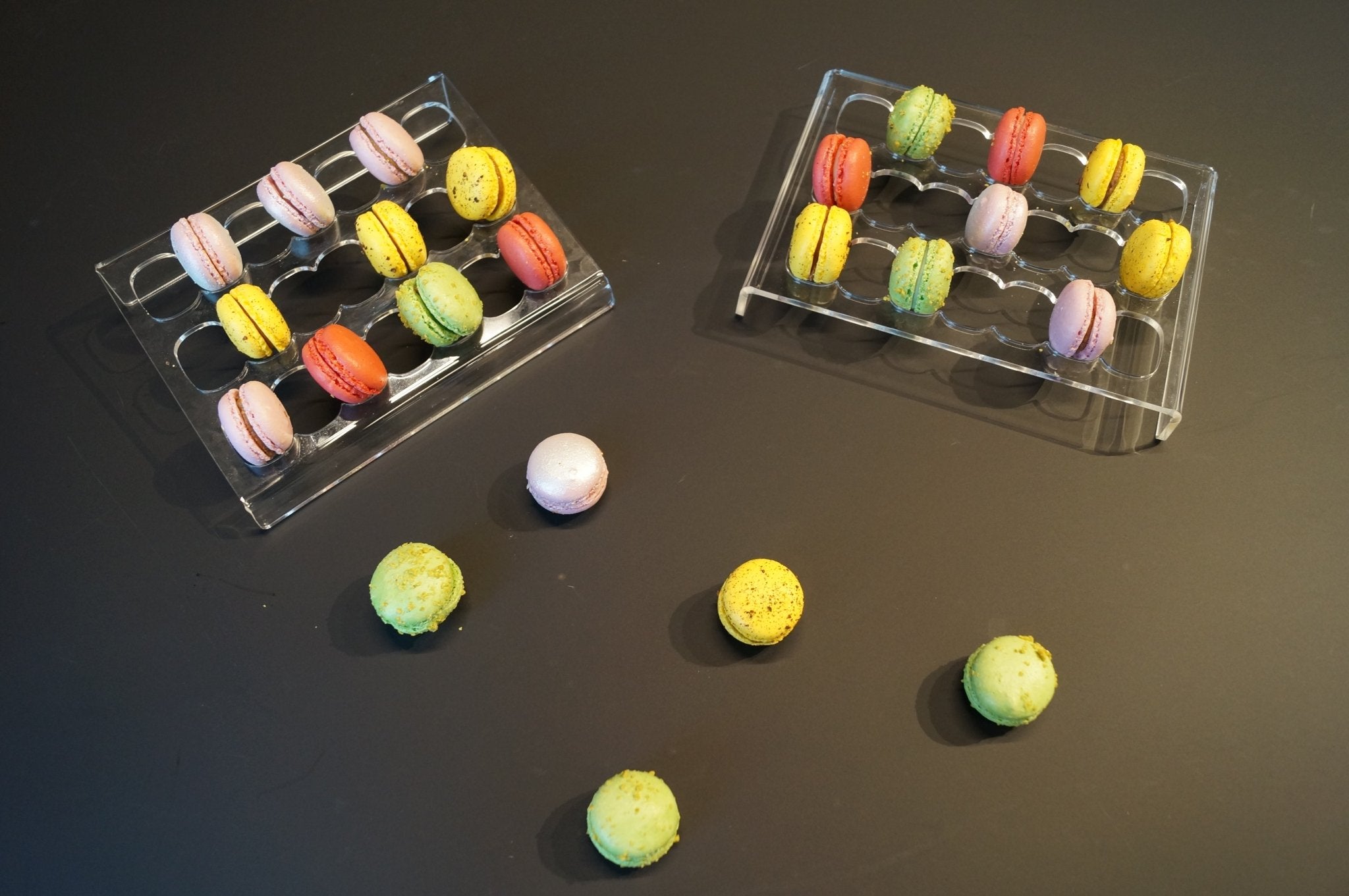 Houder voor Macarons (schuin) - 214x150x40mm - Transparant - Van Erkel Winkelmaterialen