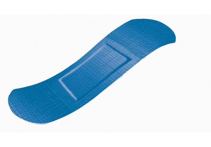 Hygiënische pleisters blauw (100st) - 19x72mm - Blauw - Van Erkel Winkelmaterialen