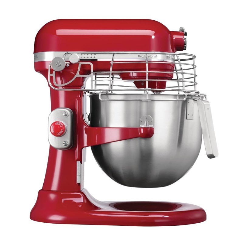 Kitchenaid Professionele mixer (6,9L) - 417x371x287mm - Rood - Van Erkel Winkelmaterialen