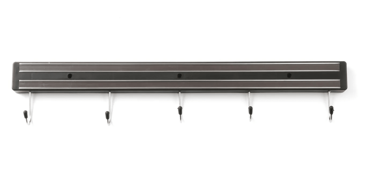 Messenmagneet (6 haken) - 620mm - Zwart - Van Erkel Winkelmaterialen