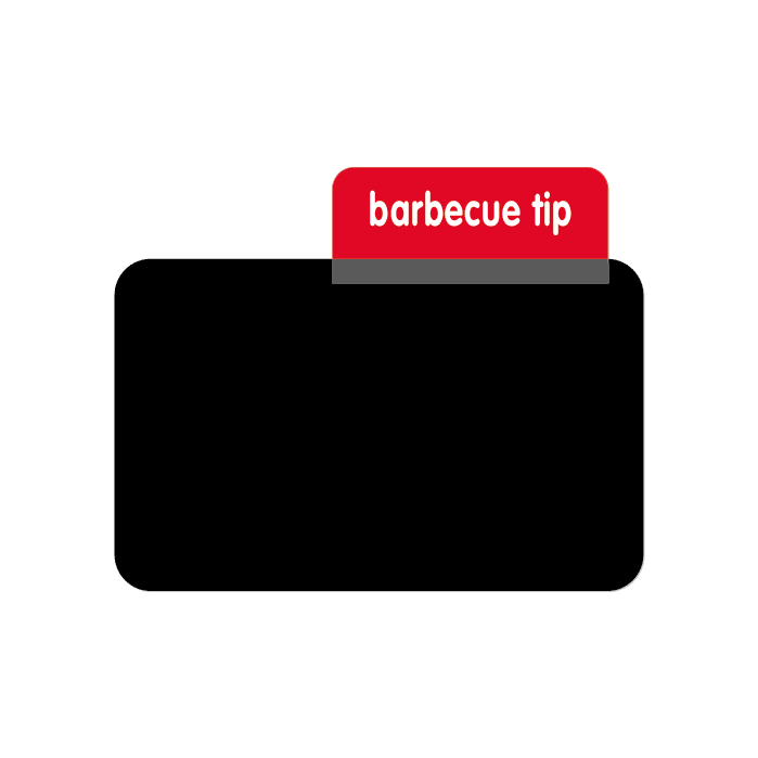 Opzetstukje ProtopS, 'barbecue tip' (10st) - 45x23mm - Rood - Van Erkel Winkelmaterialen