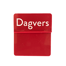 Opzetstukjes 'Dagvers' (10st) - 54x30mm - Rood - Van Erkel Winkelmaterialen