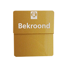*Opzetstukjes Keurslager 'Bekroond' (10st) - 54x30mm - Goud - Van Erkel Winkelmaterialen