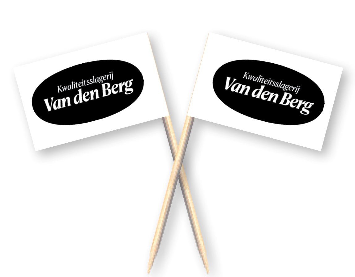 Partyprikkers zwart/wit - 25x40mm - 1.000 stuks - Van Erkel Winkelmaterialen