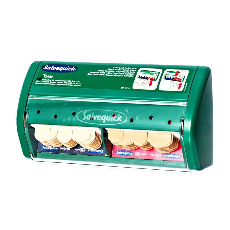 Pleisterautomaat (incl. 85 pleisters) - 220x110x50mm - Groen - Van Erkel Winkelmaterialen
