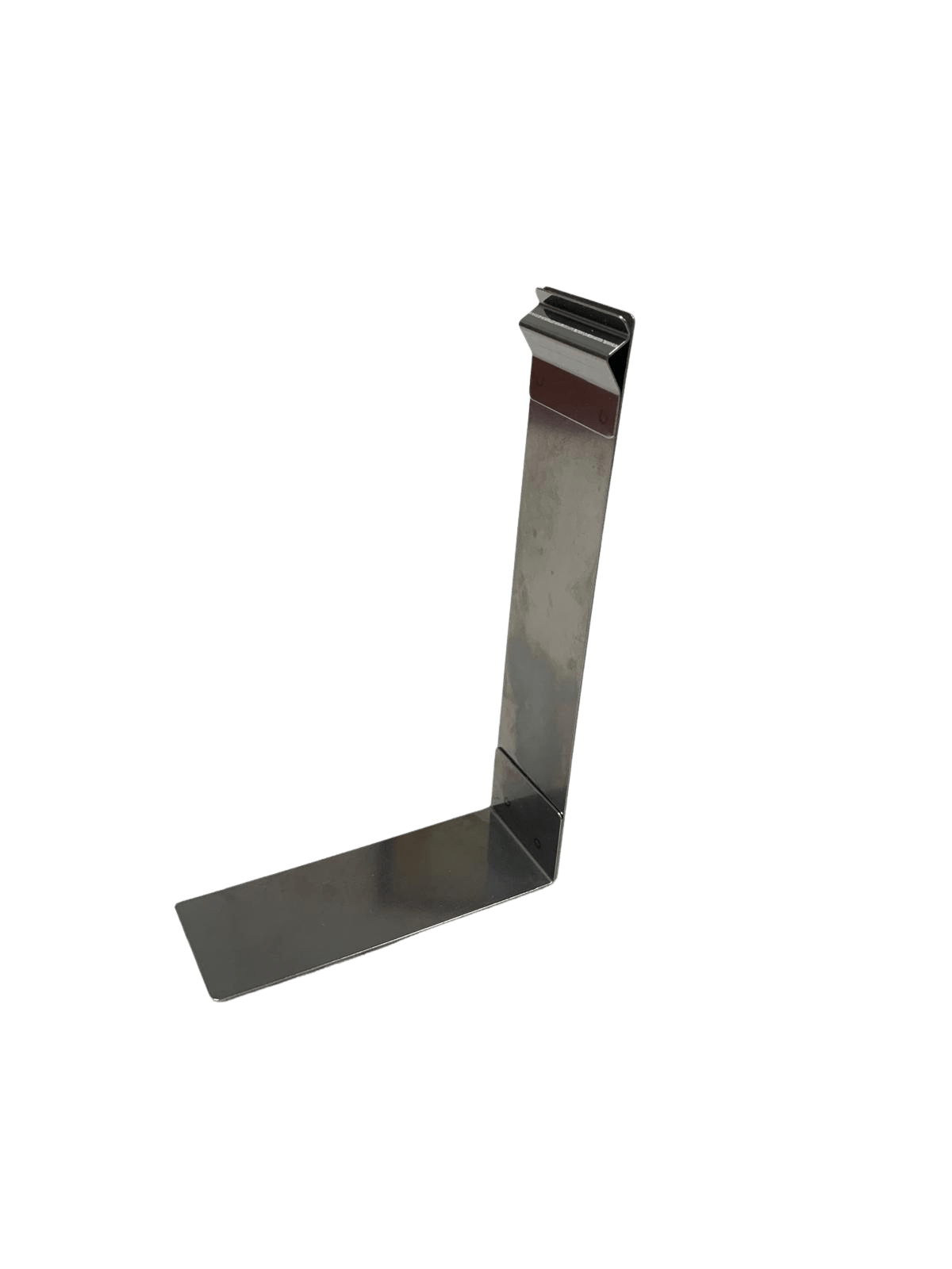 RVS L-standaard - 100mm - Zilver - Van Erkel Winkelmaterialen