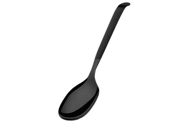 Salade lepel RVS zwart - 250mm - Zwart - Van Erkel Winkelmaterialen