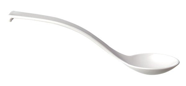 Saladelepel met randje (6st) - 235mm - Wit - Van Erkel Winkelmaterialen