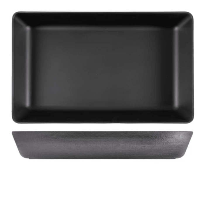 Schaal GN1/1 'Genware' - 530x325x80mm (GN1/1) - Zwart - Van Erkel Winkelmaterialen