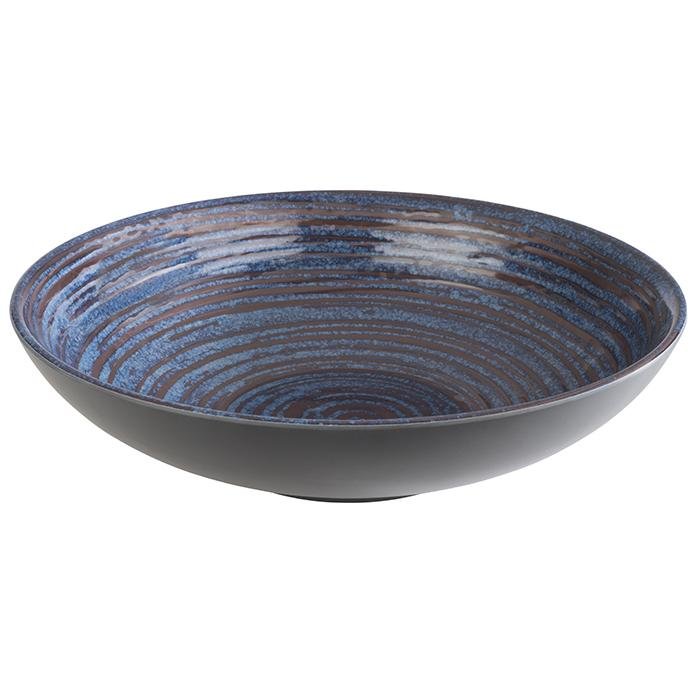Schaal 'Loops' - Ø310mm - Blauw - Van Erkel Winkelmaterialen