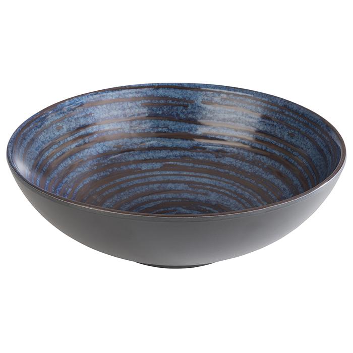 Schaal 'Loops' - Ø205mm - Blauw - Van Erkel Winkelmaterialen
