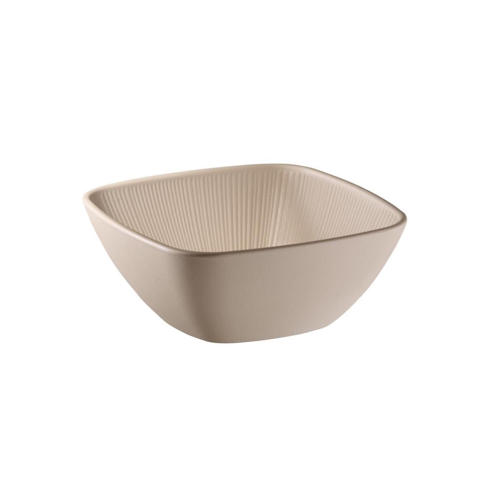 Schaal Nero - 195x195x80mm - Beige - Van Erkel Winkelmaterialen