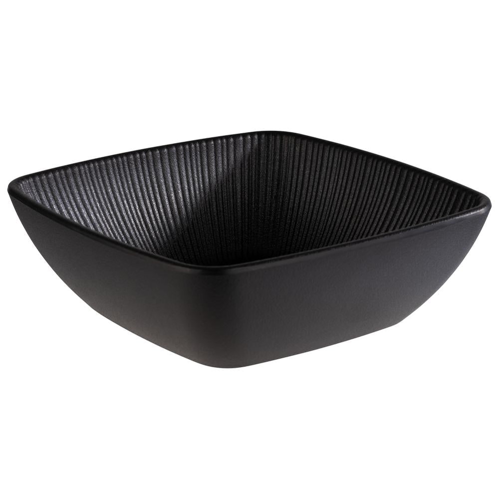 Schaal Nero - 165x165x55mm - Zwart - Van Erkel Winkelmaterialen