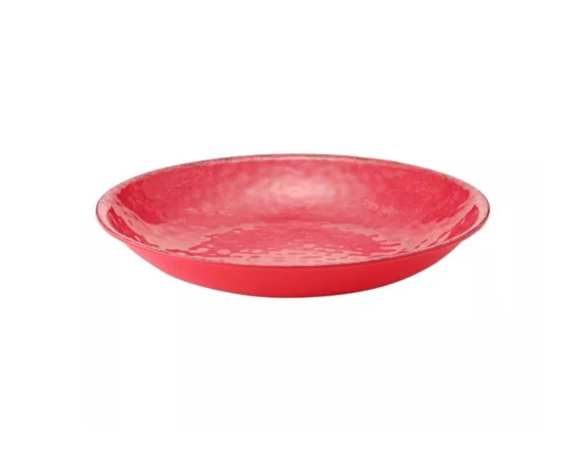 Schaal rond Casablanca - Ø420x70mm - Rood - Van Erkel Winkelmaterialen