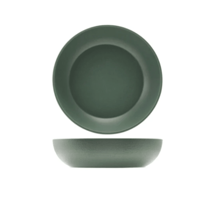 Schaal rond 'Genware' 2.6L - Ø280x75mm - Groen - Van Erkel Winkelmaterialen