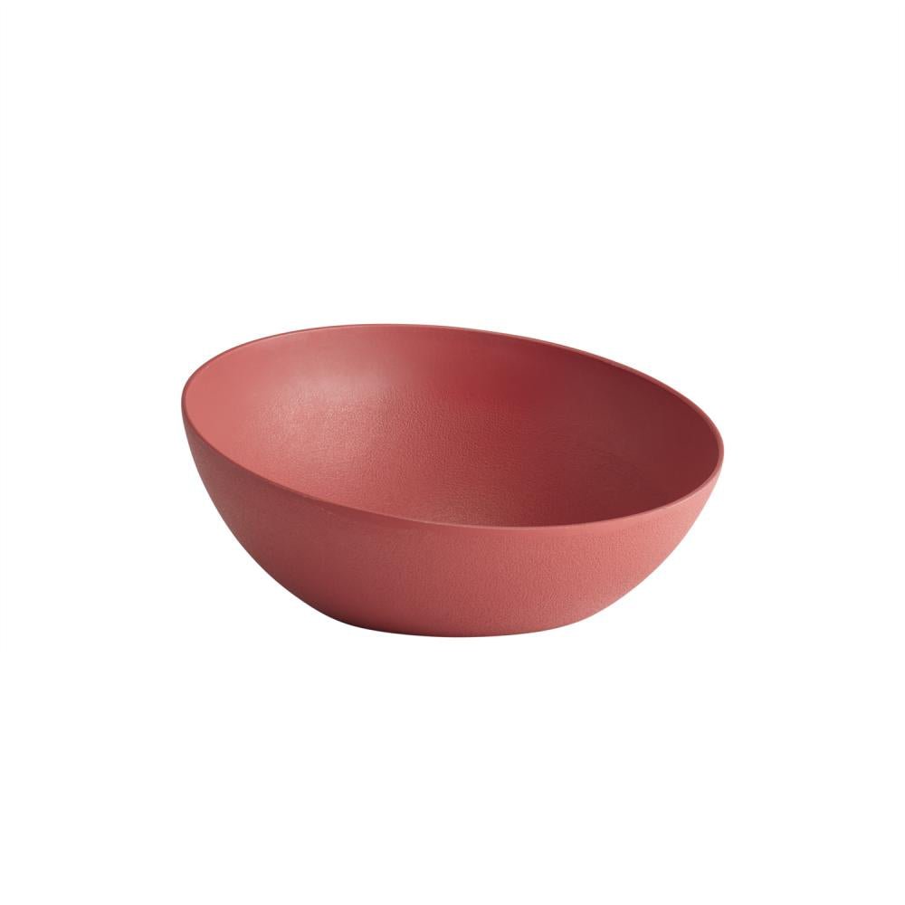 Schaal schuin 'Frostfire' - Ø265mm - Rood - Van Erkel Winkelmaterialen