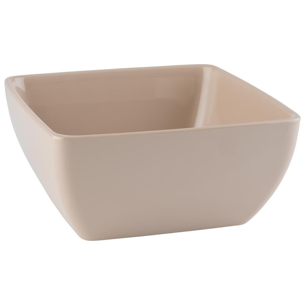 Schaal vierkant 'Pure Color' - 250x250x120mm - Beige - Van Erkel Winkelmaterialen