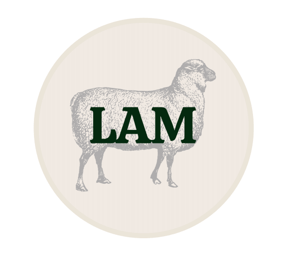 Sticker 'Lam' - Ø30mm - Beige - Van Erkel Winkelmaterialen