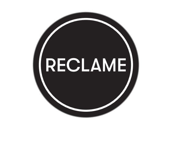 Sticker luxe 'Reclame' zwart - Ø30mm - Zwart - Van Erkel Winkelmaterialen