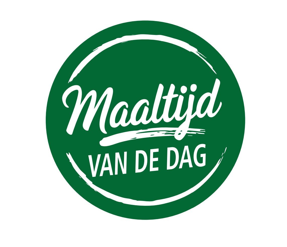 Sticker 'Maaltijd van de dag' - Ø30mm - Groen - Van Erkel Winkelmaterialen