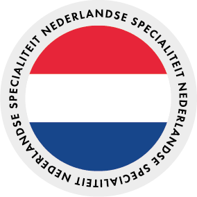 Sticker rond "Nederland" - Ø30mm - Rood/Wit/Blauw - Van Erkel Winkelmaterialen