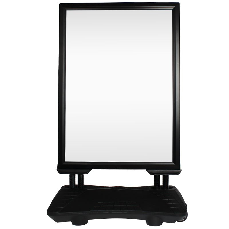 Stoepbord met vulvoet (Echte Bakker) - 500x700mm (B2) - Zwart - Van Erkel Winkelmaterialen