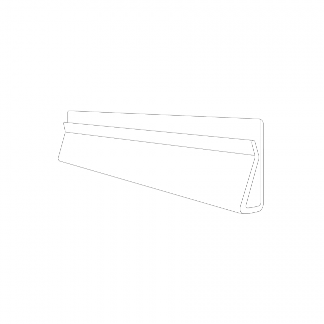 Strip transparant - 1000mm (1st) - Transparant - Van Erkel Winkelmaterialen