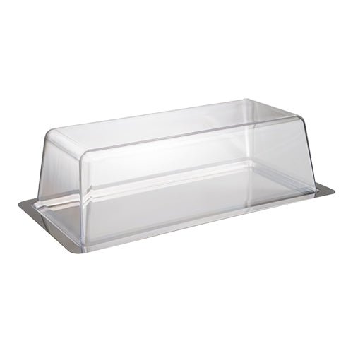 Taart/cake plateau - 340x165x100mm - Transparant - Van Erkel Winkelmaterialen