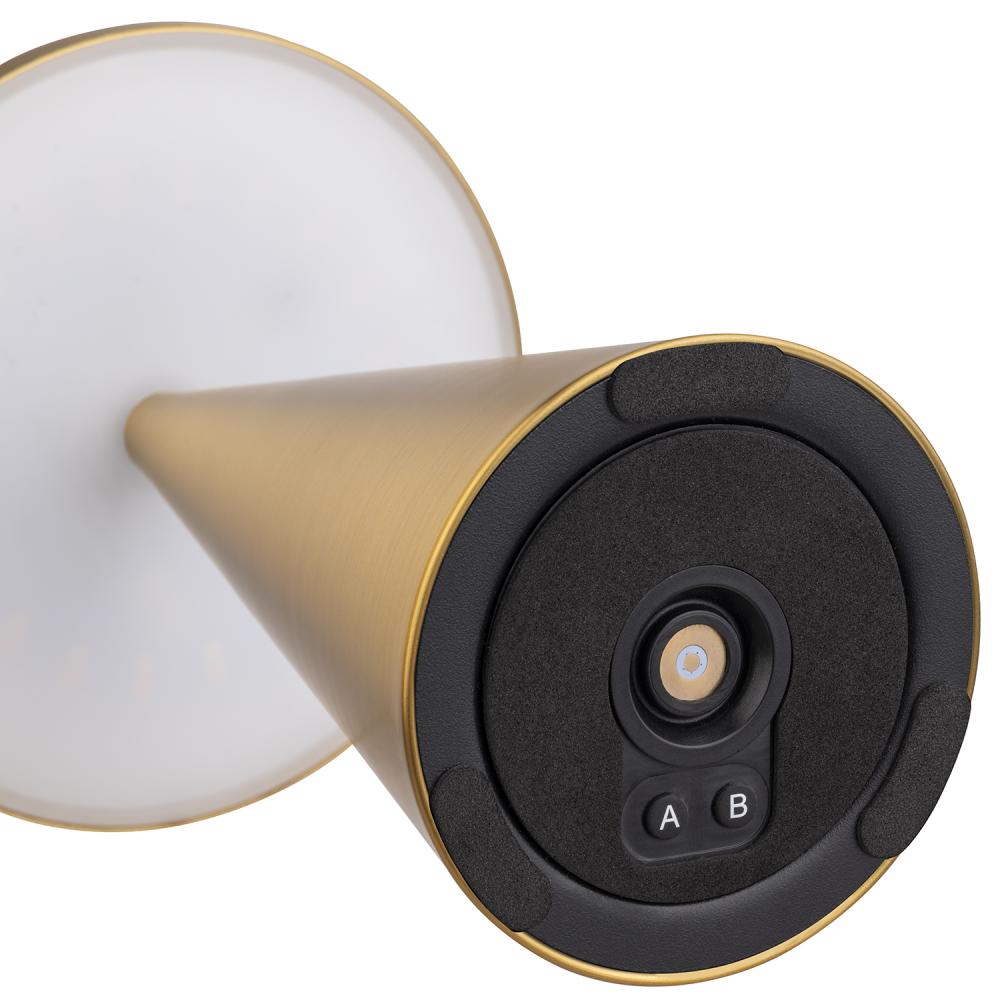 Tafellamp Cone - Ø130x180mm - Goud - Van Erkel Winkelmaterialen