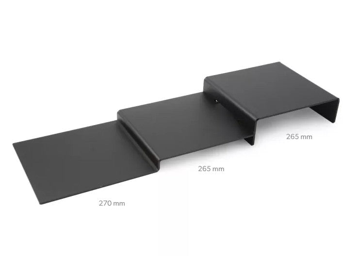 Trapdisplay mat zwart - 250x800x120mm - Zwart - Van Erkel Winkelmaterialen