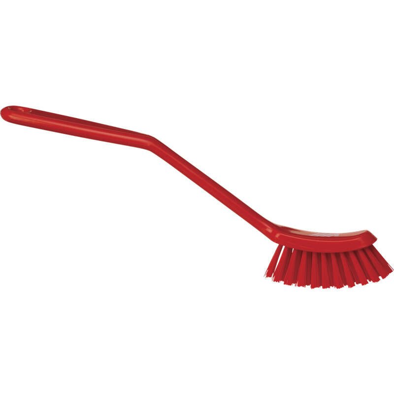 Vikan vaatwasborstel smal - 290x25x65mm - Rood - Van Erkel Winkelmaterialen