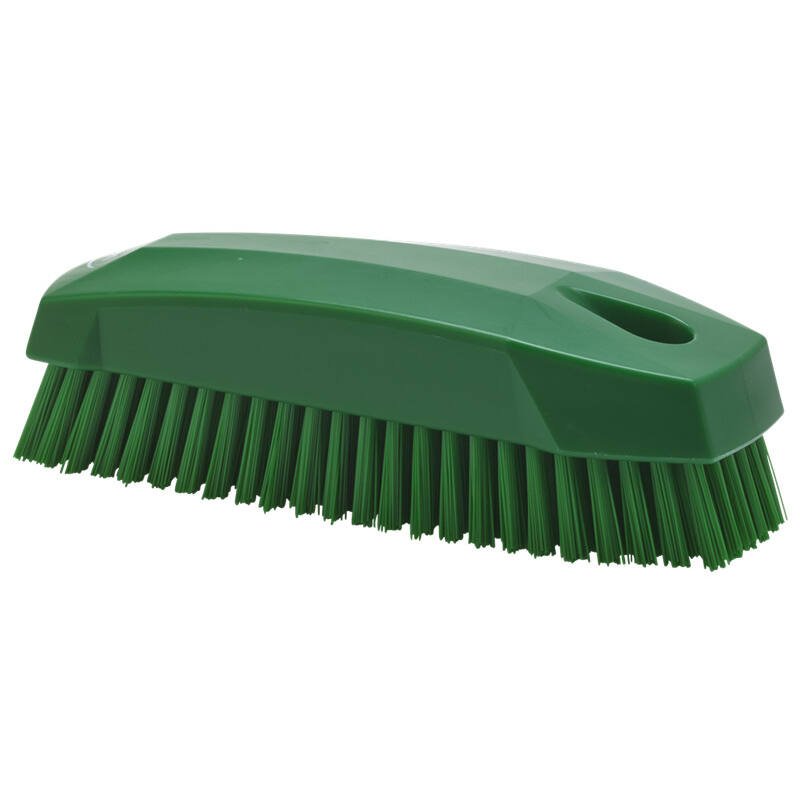 Vikan werk/nagelborstel hard - 130x50x40mm - Groen - Van Erkel Winkelmaterialen