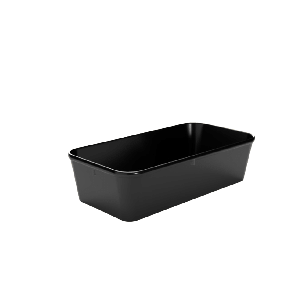 Waca schaal - 280x140x80mm - Zwart - Van Erkel Winkelmaterialen