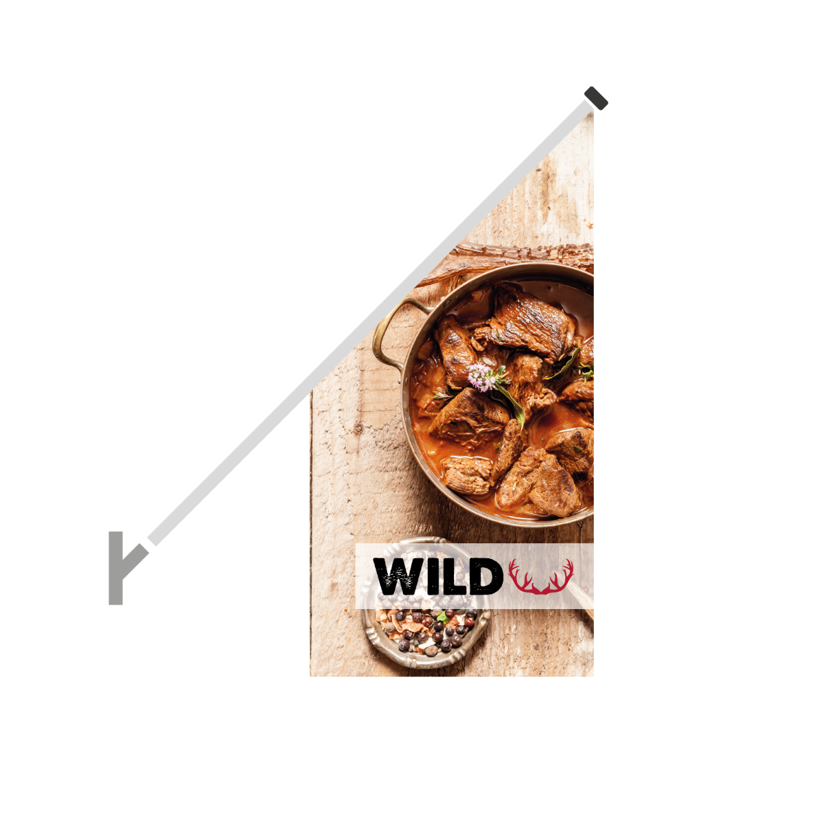 Schuine gevelvlag "Wild"