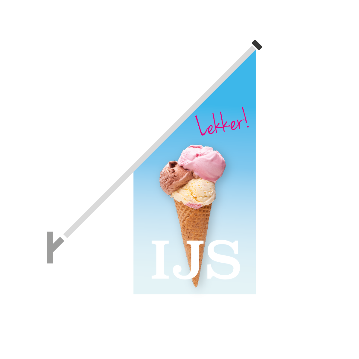 Schuine gevelvlag "Ijs"