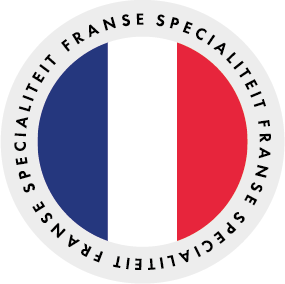 Ronde landen sticker Ø28mm "Frankrijk" op rol (1000st)