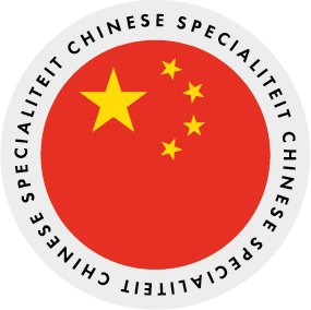 Ronde landen sticker Ø28mm "China" op rol (1000st)