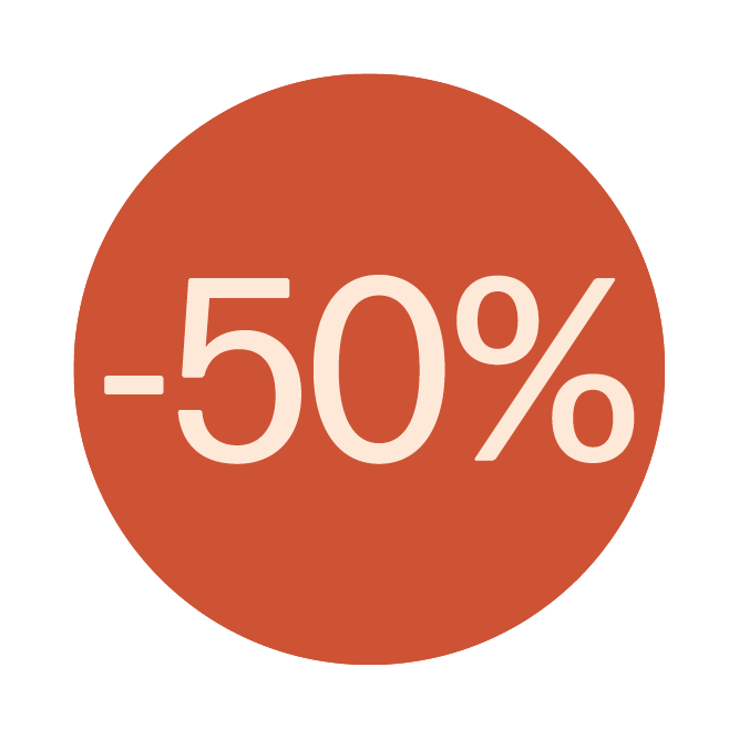 Sticker 50%