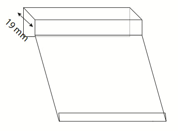 Broodrekhouder PVC voor kunststof kaart