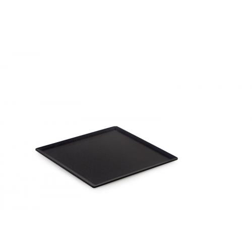 Serveerplateau van Acrylaat, zwart mat, 200x200mm.
