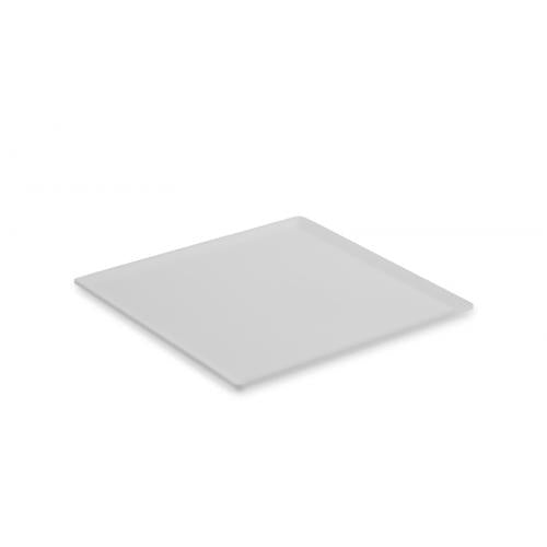 Serveerplateau van Acrylaat, wit mat, 200x200mm.