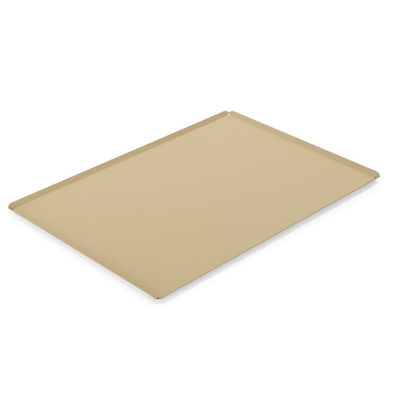 Serveerplateau/bakkerij plateau 600x400mm, Aluminium, goudkleur