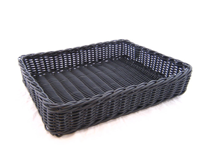 Kunststof broodmand, recht, 400x300x100mm.