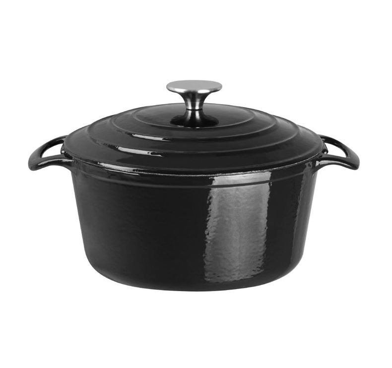 Braadpan, zwart, gietijzer, /205mm, 120mm hoog, 3.2L